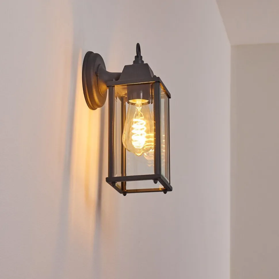 Applique Murale D'Exterieur Hialeah Anthracite, 1 Lumiere