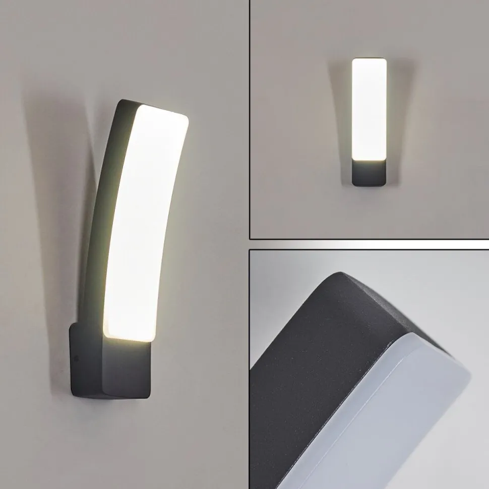 Applique Murale D'Exterieur Maseru Led Anthracite, 1 Lumiere