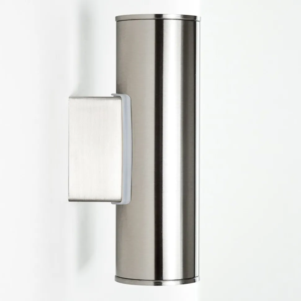 Applique Murale D'Exterieur Brachy Led Acier Inoxydable, 2 Lumieres