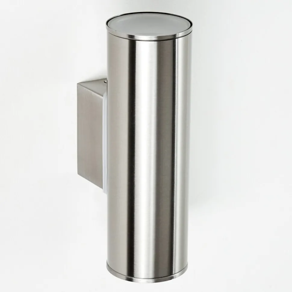 Applique Murale D'Exterieur Brachy Led Acier Inoxydable, 2 Lumieres