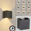 Applique Murale D'Exterieurhoods Led Anthracite, 2 Lumieres