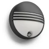 Applique Murale D'Exterieur Philips Yarrow Led Noir, 1 Lumiere, Detecteur De Mouvement