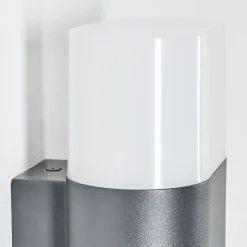 Applique Murale D'Exterieur Belerda Led Anthracite, 2 Lumieres, Detecteur De Mouvement