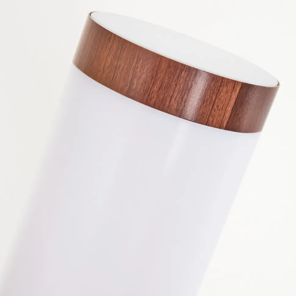 Applique Murale D'Exterieur Gaborone Brun, Couleur Bois, 1 Lumiere, Detecteur De Mouvement