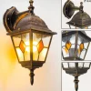 Applique Murale D'Exterieur Antibes Brun Dore, 1 Lumiere