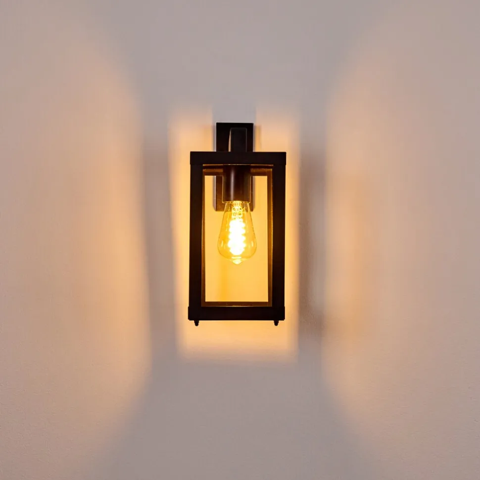 Applique Murale D'Exterieur Tieva Noir, 1 Lumiere