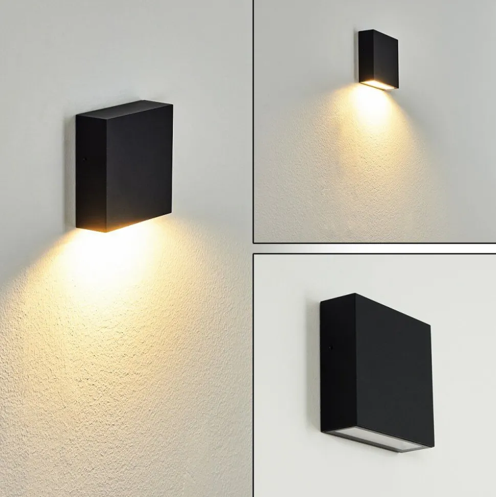 Applique Murale D'Exterieur Spidern Led Noir, Blanc, 1 Lumiere
