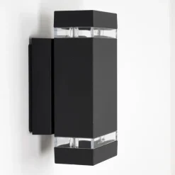 Applique Murale D'Exterieur Edevik Anthracite, 2 Lumieres