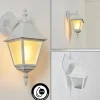 Applique Murale D'Exterieur Naofe Blanc, 1 Lumiere