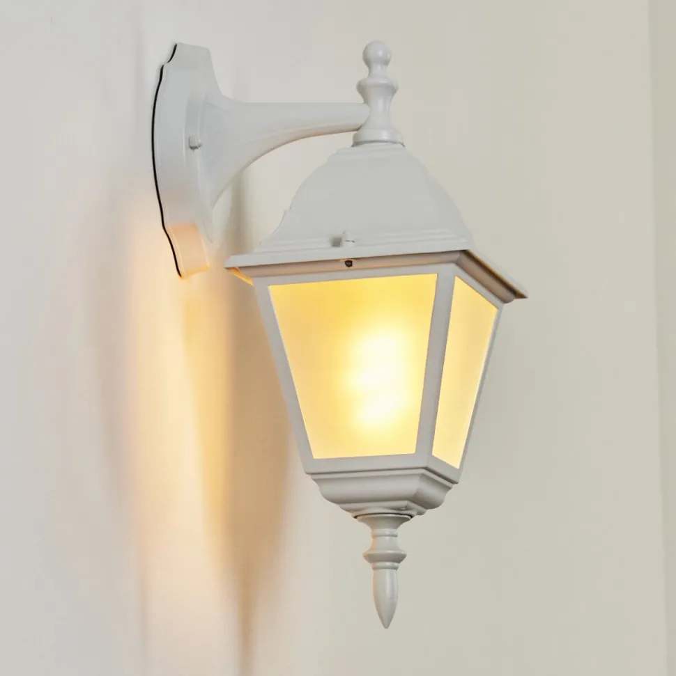 Applique Murale D'Exterieur Naofe Blanc, 1 Lumiere