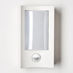 Applique Murale D'Exterieur Nordkapp Led Blanc, 1 Lumiere, Detecteur De Mouvement