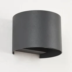 Applique Murale D'Exterieur Tamarin Led Anthracite, 2 Lumieres