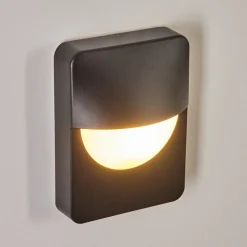 Applique Murale D'Exterieur Primera Noir, 1 Lumiere