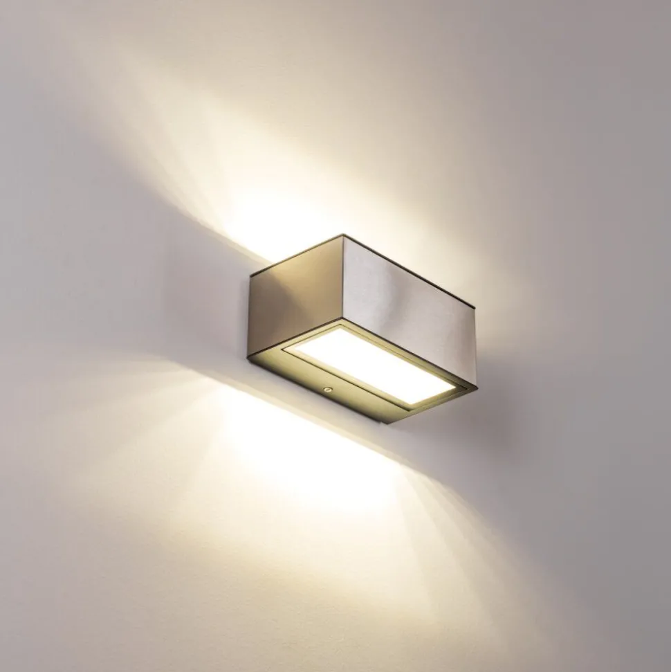 Applique Murale D'Exterieur Spider Led Acier Inoxydable, 1 Lumiere