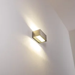 Applique Murale D'Exterieur Spider Led Acier Inoxydable, 1 Lumiere