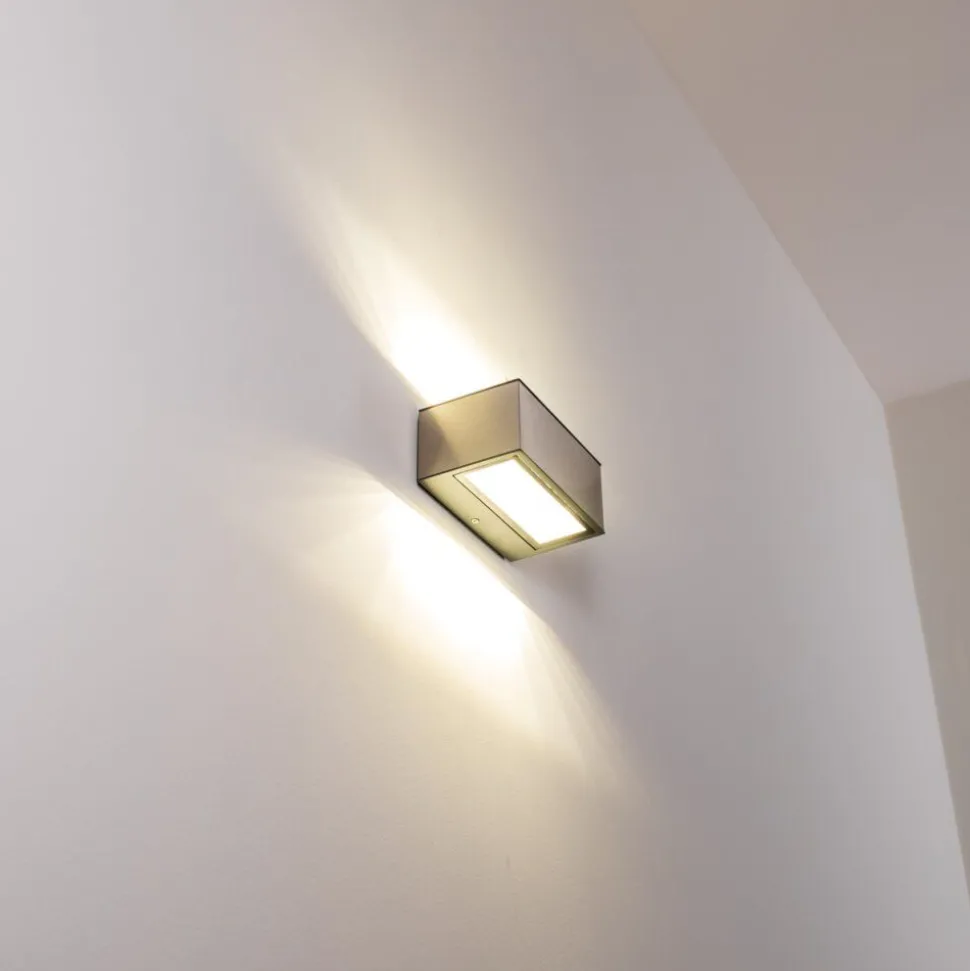 Applique Murale D'Exterieur Spider Led Acier Inoxydable, 1 Lumiere