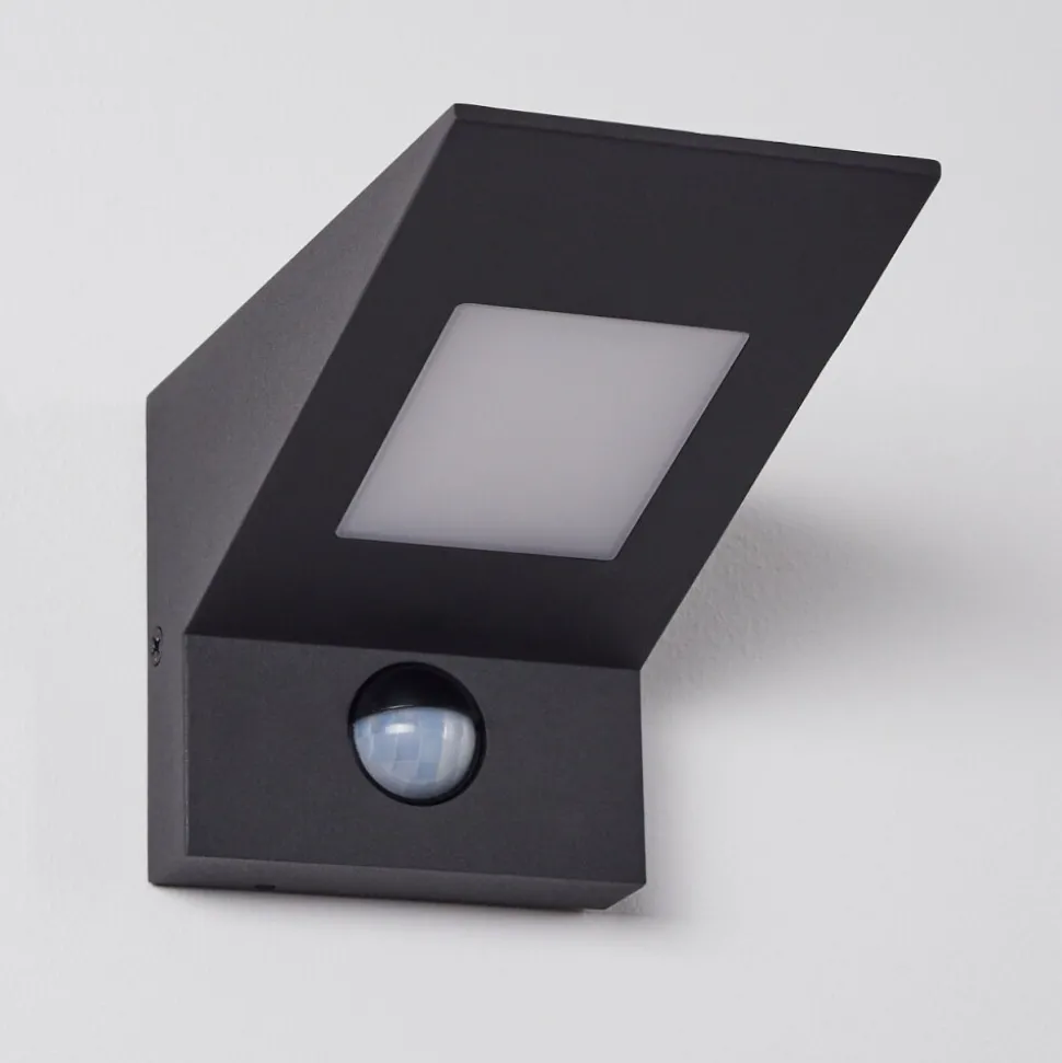 Applique Murale D'Exterieur Matlava Led Anthracite, Blanc, 1 Lumiere, Detecteur De Mouvement