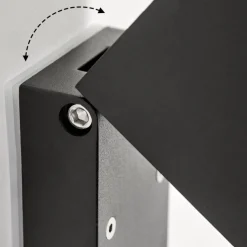 Applique Murale D'Exterieur Holiseva Led Noir, 1 Lumiere