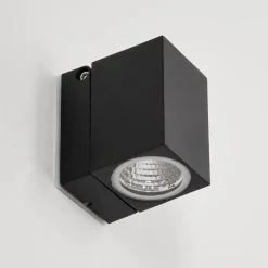 Applique Murale D'Exterieur Holiseva Led Noir, 1 Lumiere