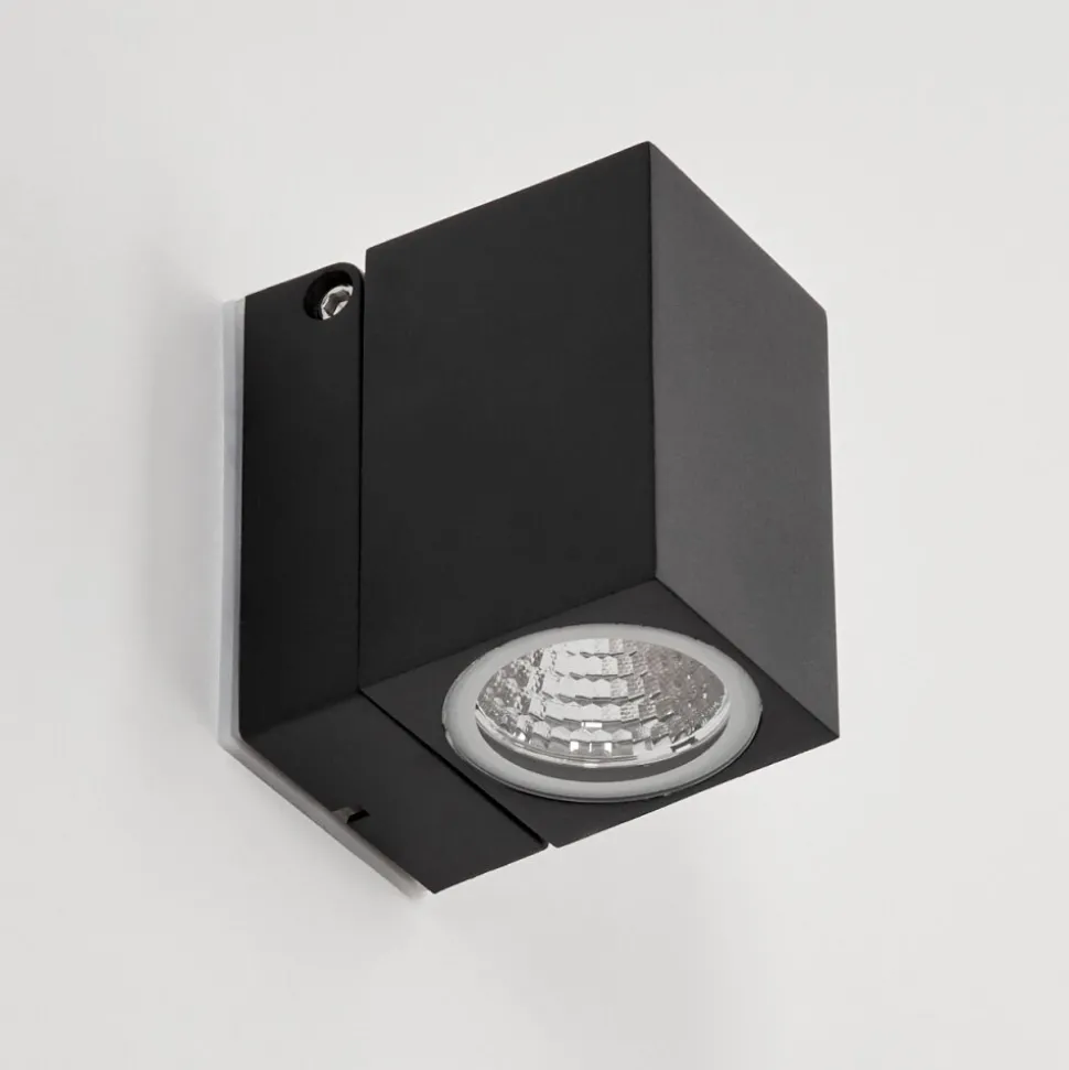 Applique Murale D'Exterieur Holiseva Led Noir, 1 Lumiere