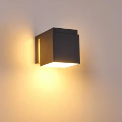 Applique Murale D'Exterieur Swanek Led Anthracite, 1 Lumiere