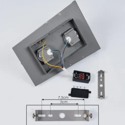 Applique Murale D'Exterieur Lamarche Led Gris, 3 Lumieres