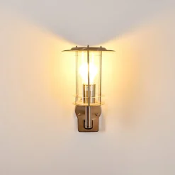 Applique Murale D'Exterieur Mulo Acier Inoxydable, 1 Lumiere, Detecteur De Mouvement