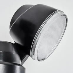 Applique Murale D'Exterieur Anyarhwi Led Noir, 2 Lumieres, Detecteur De Mouvement