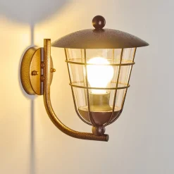 Applique Murale D'Exterieur Sonvil Brun, 1 Lumiere