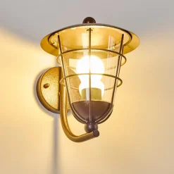 Applique Murale D'Exterieur Sonvil Brun, 1 Lumiere