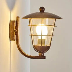 Applique Murale D'Exterieur Sonvil Brun, 1 Lumiere