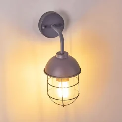Applique Murale D'Exterieur Toftlund Gris, 1 Lumiere