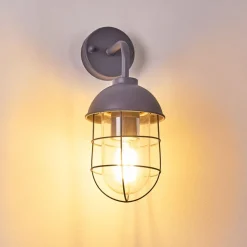 Applique Murale D'Exterieur Toftlund Gris, 1 Lumiere