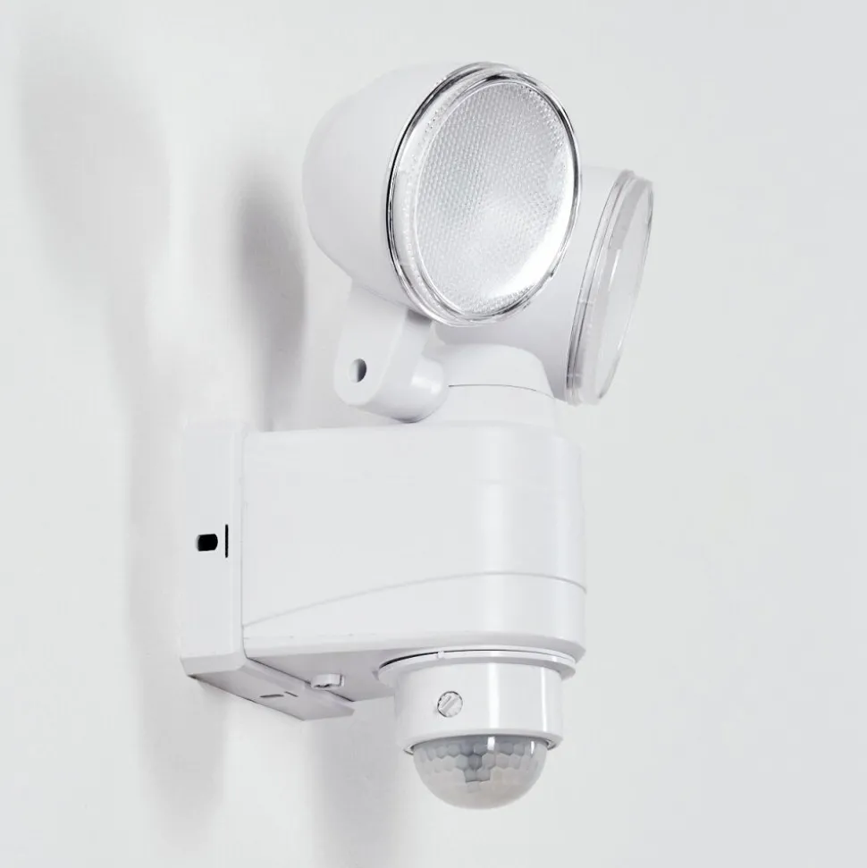 Applique Murale D'Exterieur Anyarhwi Led Blanc, 2 Lumieres, Detecteur De Mouvement