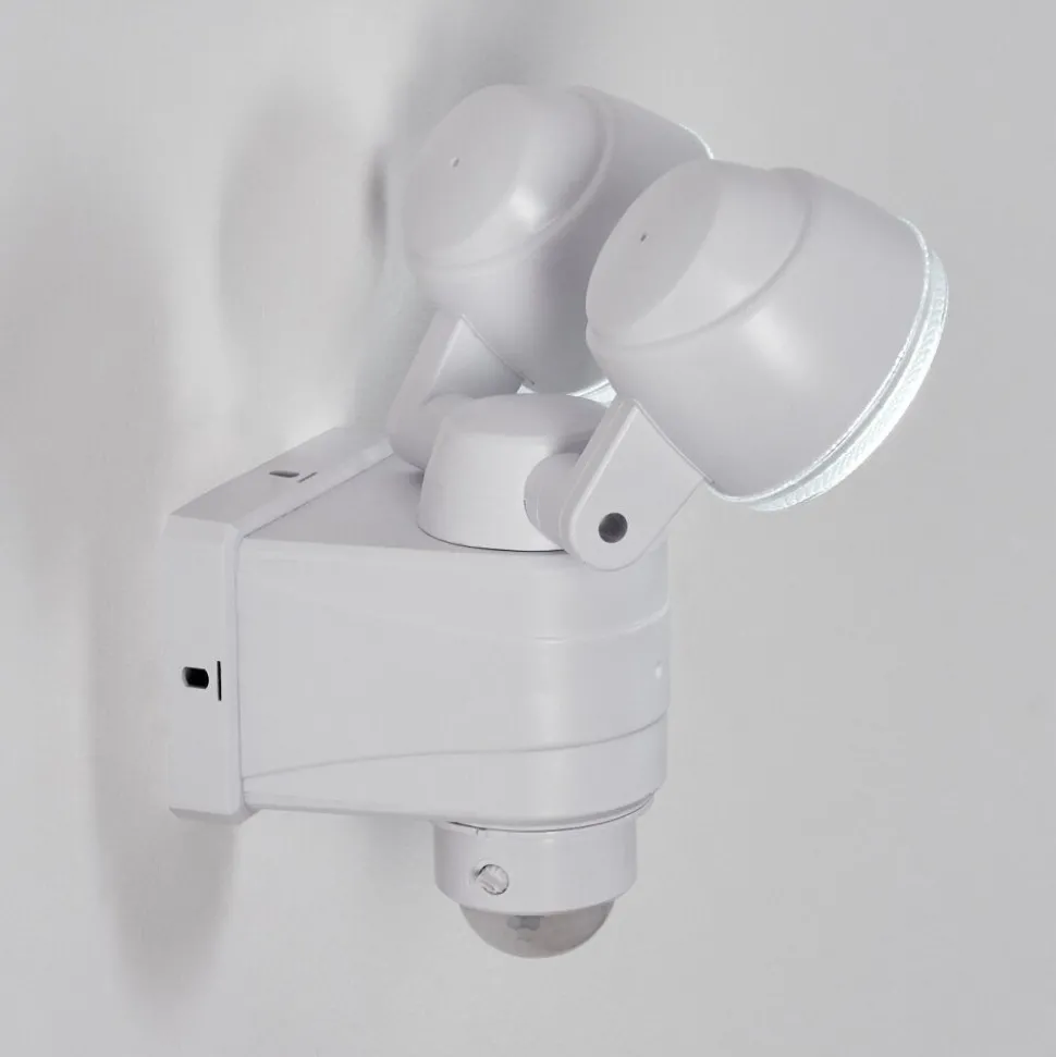 Applique Murale D'Exterieur Anyarhwi Led Blanc, 2 Lumieres, Detecteur De Mouvement
