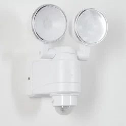 Applique Murale D'Exterieur Anyarhwi Led Blanc, 2 Lumieres, Detecteur De Mouvement