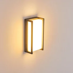 Applique Murale D'Exterieur Skove Led Anthracite, 1 Lumiere