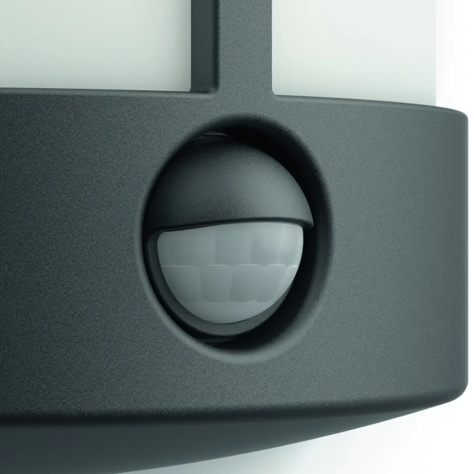 Applique Murale D'Exterieur Philips Stock Led Anthracite, 1 Lumiere, Detecteur De Mouvement