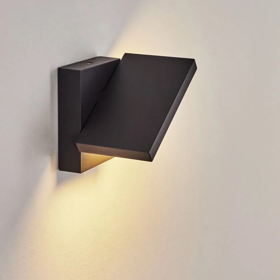 Applique Murale D'Exterieur Lyckan Led Noir, 1 Lumiere