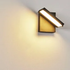 Applique Murale D'Exterieur Lyckan Led Noir, 1 Lumiere