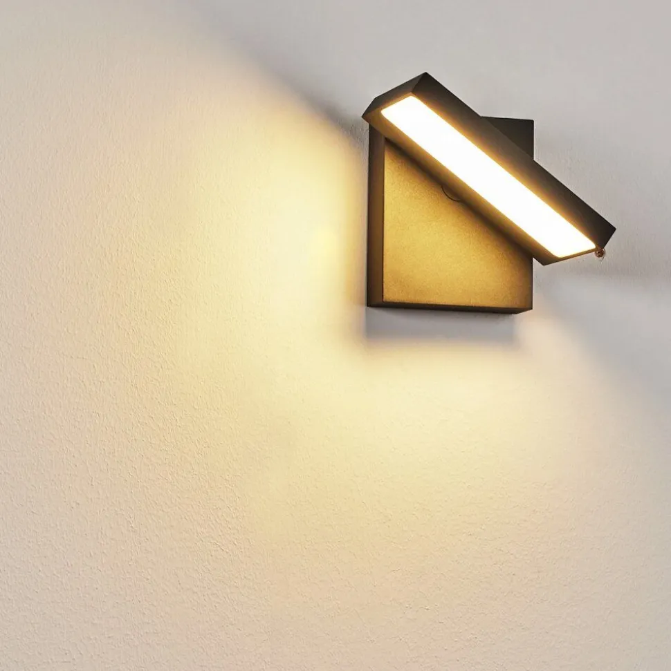 Applique Murale D'Exterieur Lyckan Led Noir, 1 Lumiere