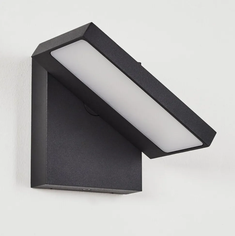 Applique Murale D'Exterieur Lyckan Led Noir, 1 Lumiere