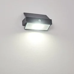 Applique Murale D'Exterieur Wiborg Led Anthracite, 1 Lumiere, Detecteur De Mouvement