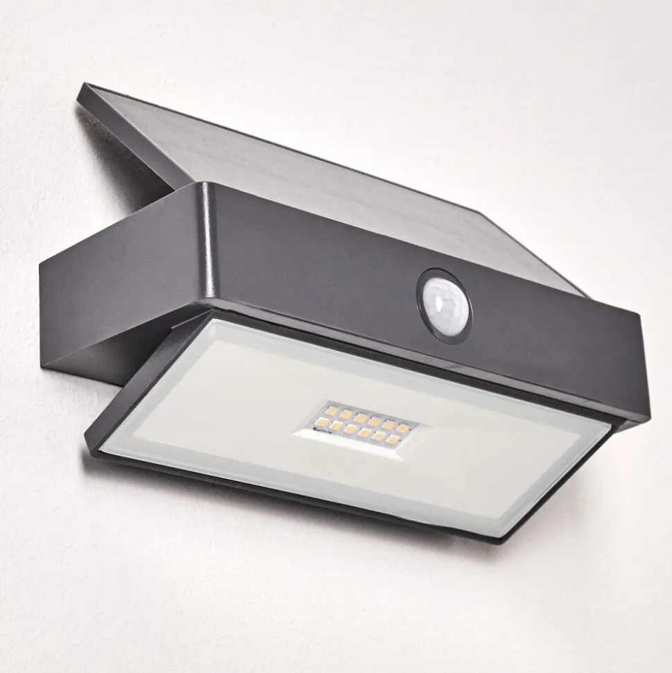 Applique Murale D'Exterieur Wiborg Led Anthracite, 1 Lumiere, Detecteur De Mouvement
