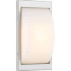 Applique Murale D'Exterieur Lcd Emden Acier Inoxydable, Detecteur De Mouvement
