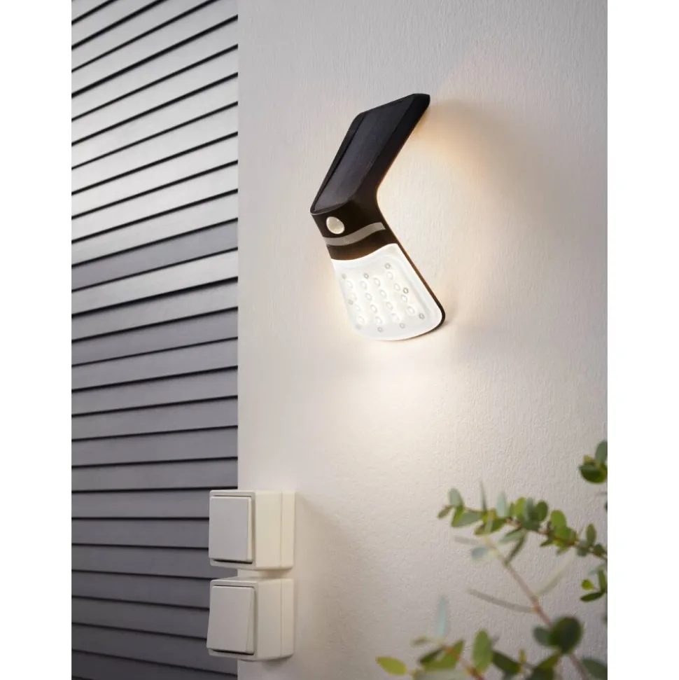 Applique Murale Eglo Lamozzo Led Blanc, 1 Lumiere, Detecteur De Mouvement