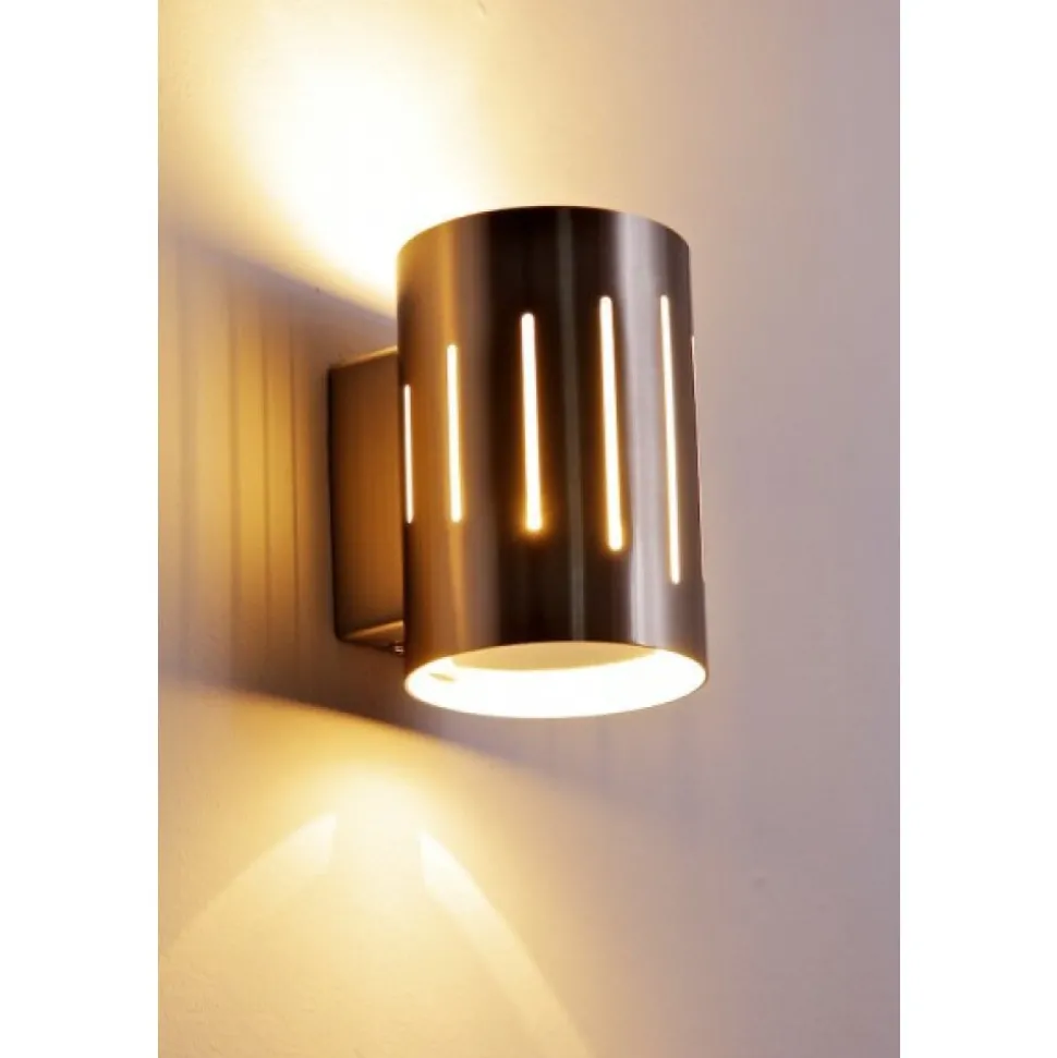 Applique Murale Eglo Madras 1 Chrome, Acier Inoxydable, Nickel Mat, 1 Lumiere