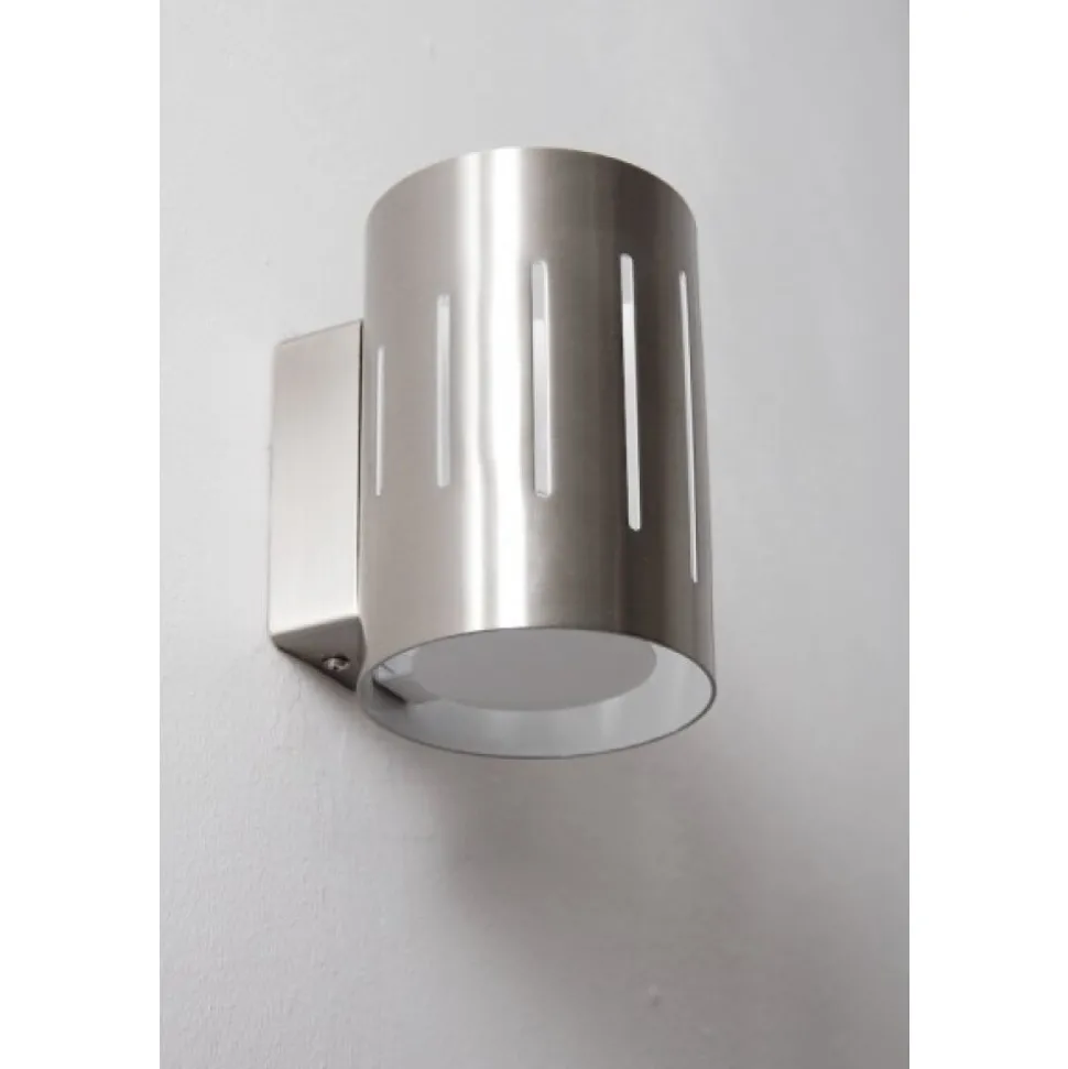 Applique Murale Eglo Madras 1 Chrome, Acier Inoxydable, Nickel Mat, 1 Lumiere