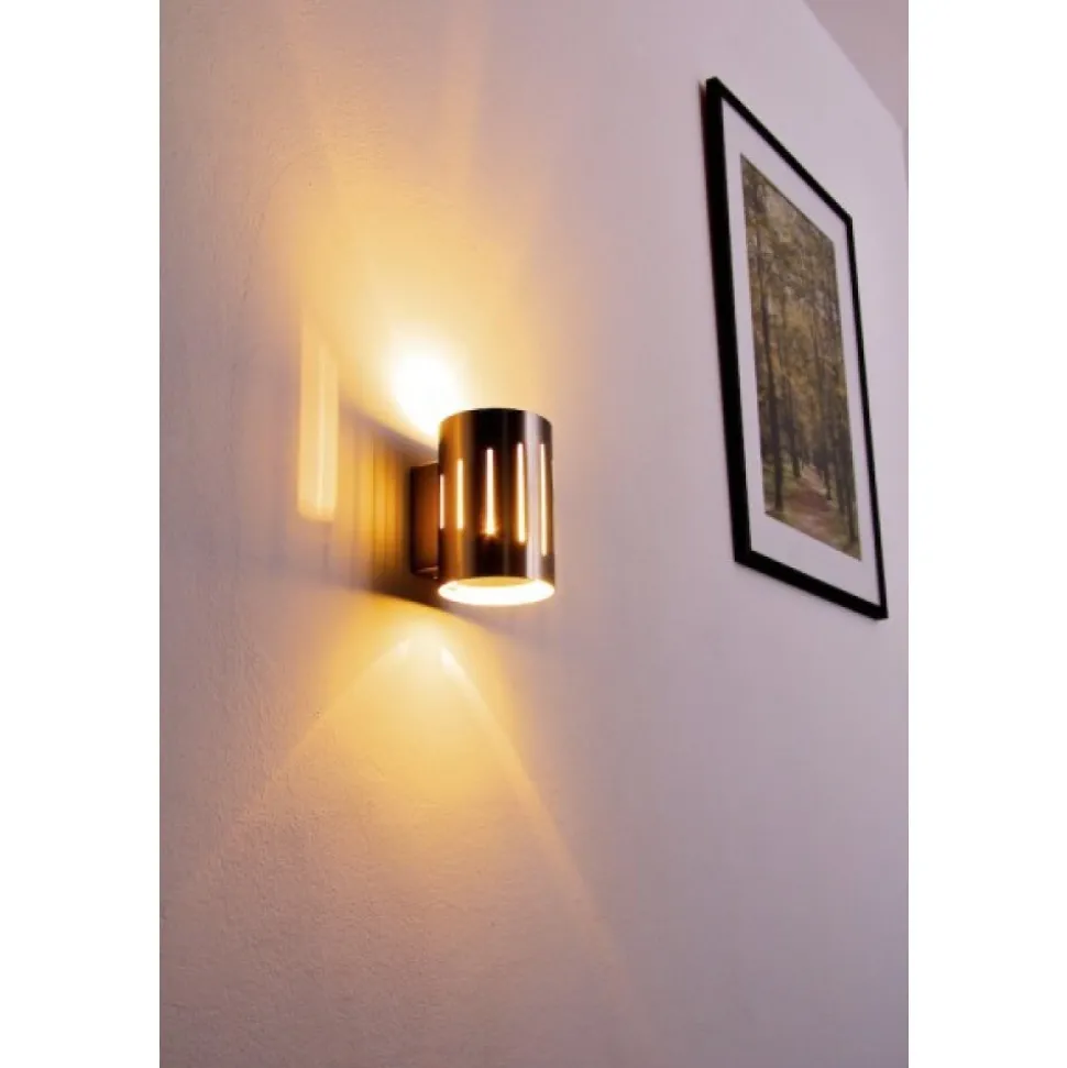 Applique Murale Eglo Madras 1 Chrome, Acier Inoxydable, Nickel Mat, 1 Lumiere