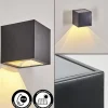 Applique Murale Exterieure Solaire Lapeer Led Noir, 1 Lumiere